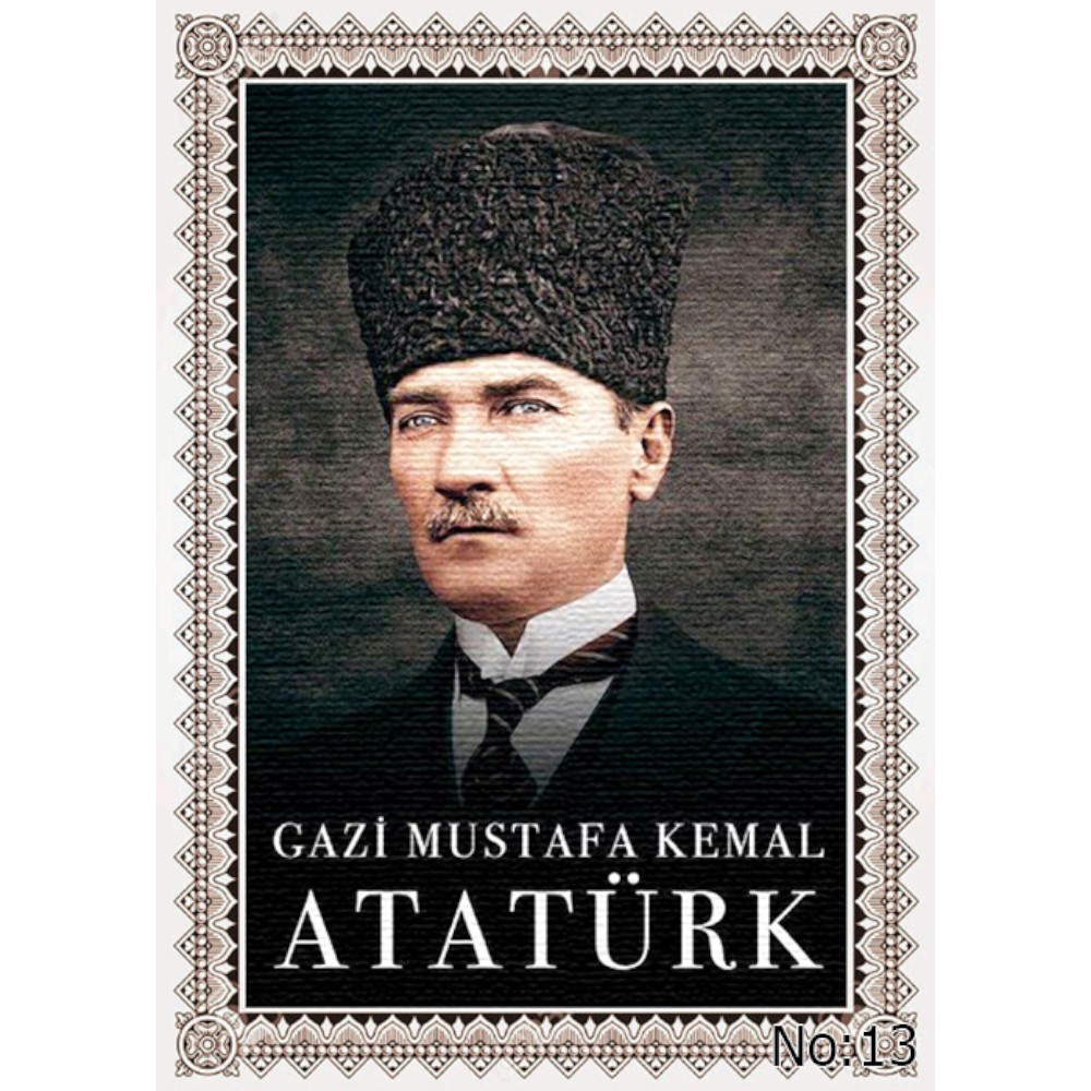 Atatürk Portre Duvar Halısı & Atatürk Tablo Resim Özel Üretim - Görsel 13