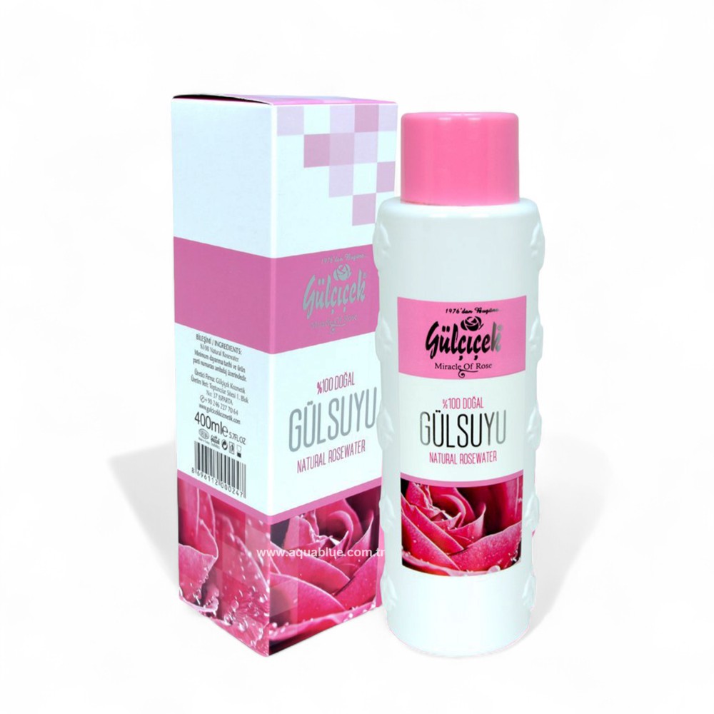 Gülçiçek %100 Doğal Gülsuyu 400 Ml Kutulu