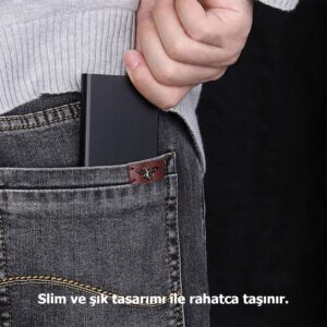 Otomatik Mekanizmalı Alüminyum Kartlık RFID Korumalı - Görsel 5